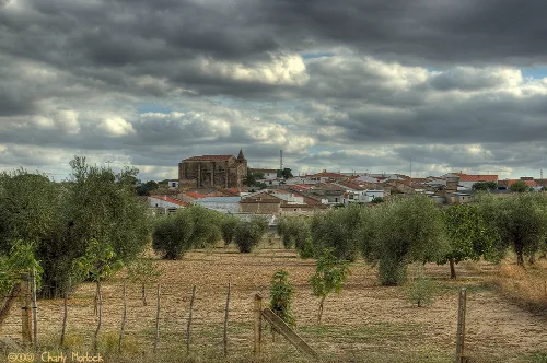 Photograph taken from the lower Aljucén, treated in HDR
