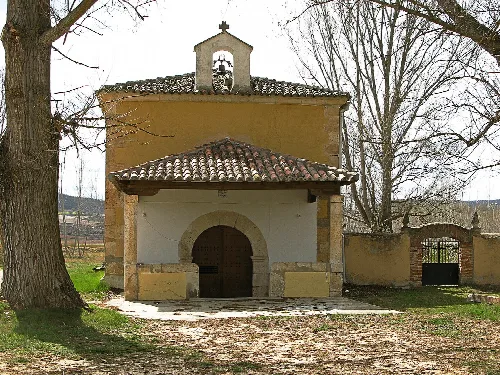 Small chapel with bell tower in Valderrebollo, Guadalajara.