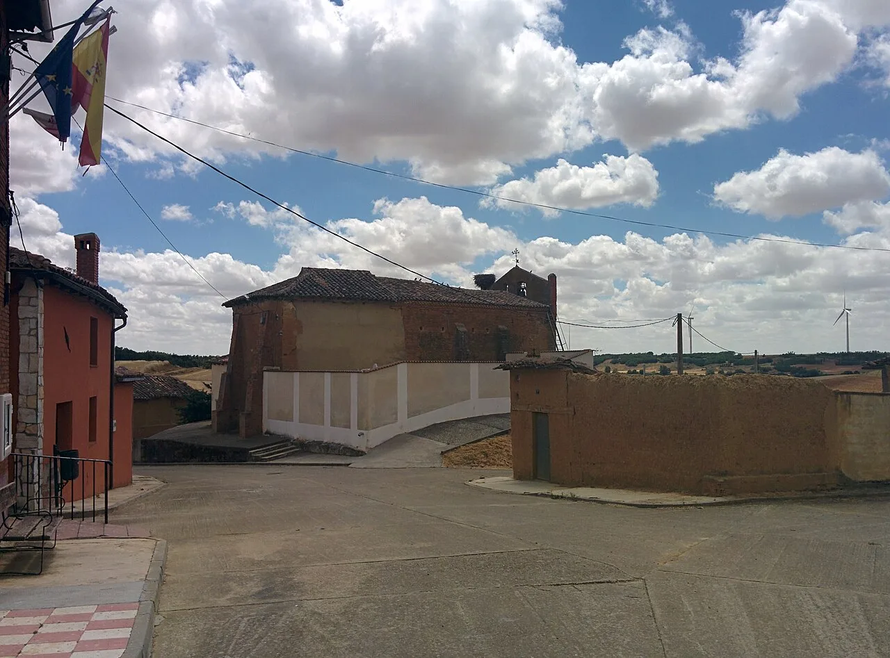 Iglesia de San Vicente, en Lagartos (Palencia, España).