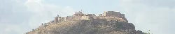 Castle and walls on the hilltop in Moya.