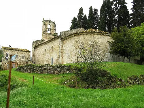 Romanesque church Santa Maria de Porqueres (12th century)