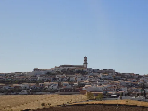 Vista general de la localidad de Fuente Obejuna, en la provincia de Córdoba, (España).