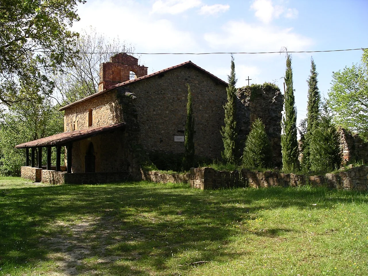 Ermita de Santiago de Loyzaga, barrio de Concejuelo (Galdames, Bizkaia).
