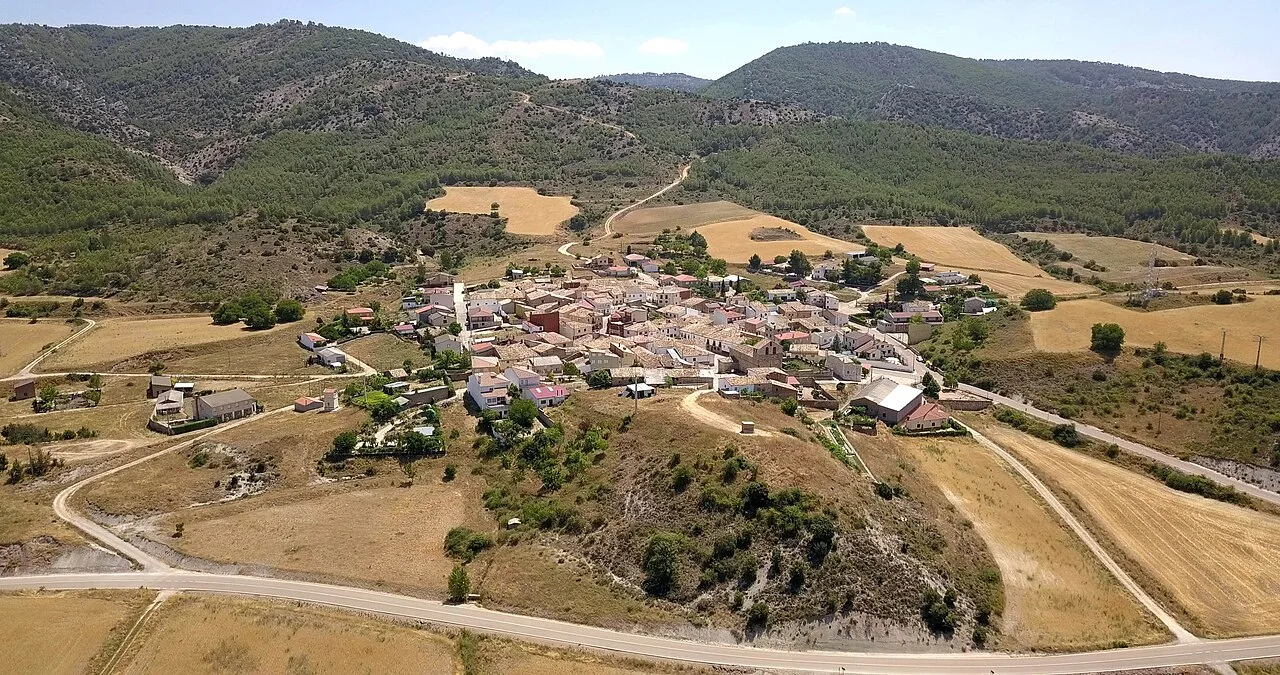 A panoramic view of the town