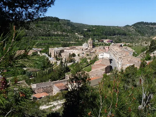 Vallbona de les Monges des de la cabana del xifré