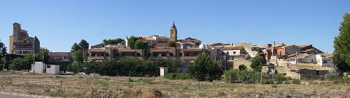 View of Las Pedrosas (Zaragoza, Aragon, Spain)