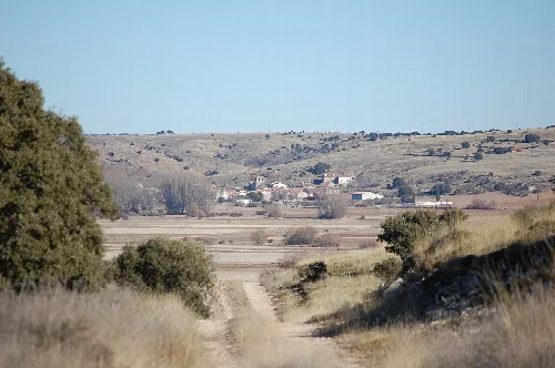 View of Estriégana, Guadalajara, Spain.