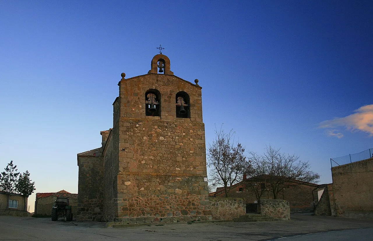 Iglesia de San Sebastián, en Aliud, Soria, España.