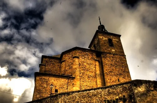 Saint Saint Stephen church of Albares (Guadalajara, Spain).