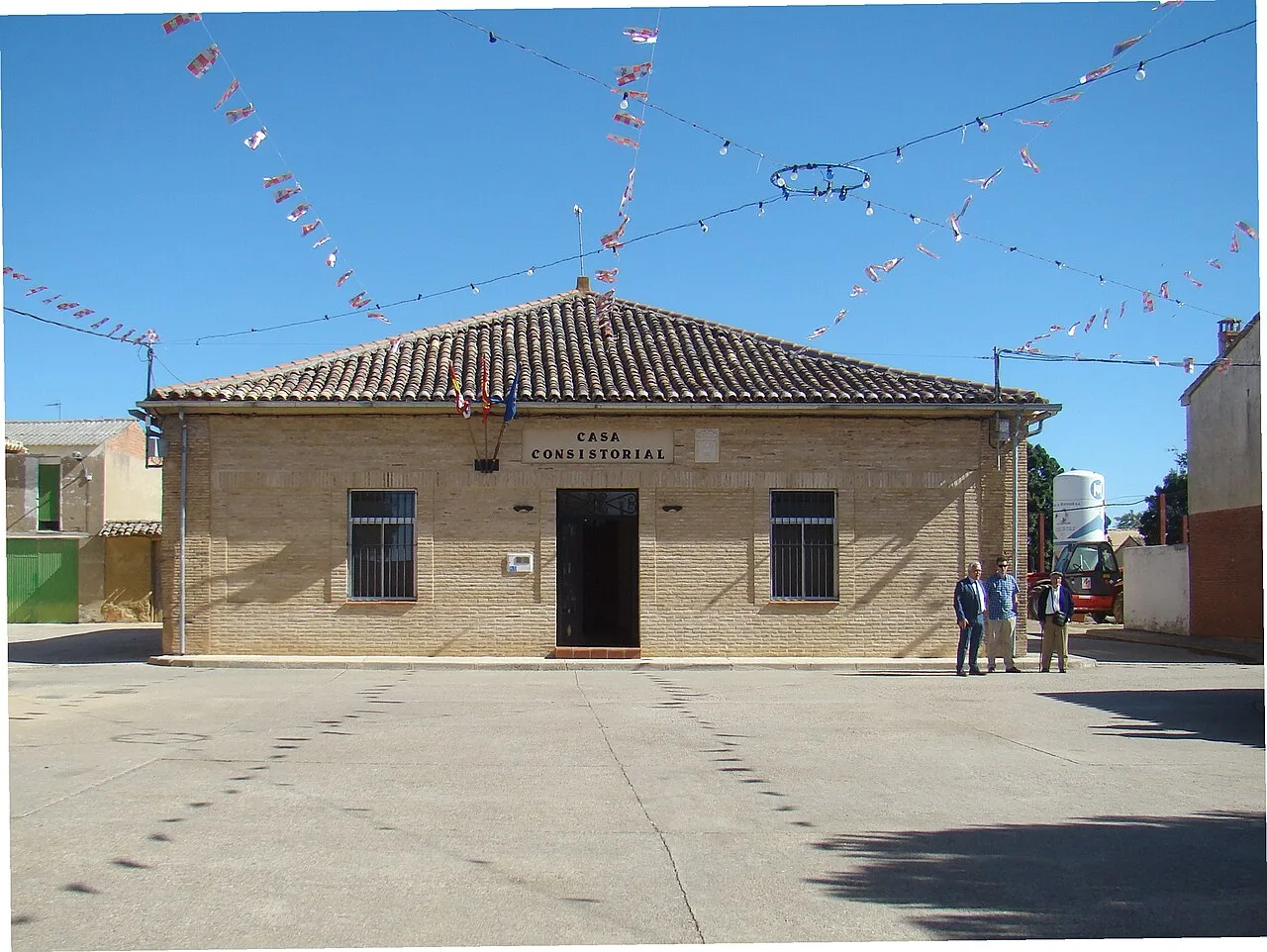 Villafrades de Campos, municipality of Valladolid, Spain. Town Hall House.