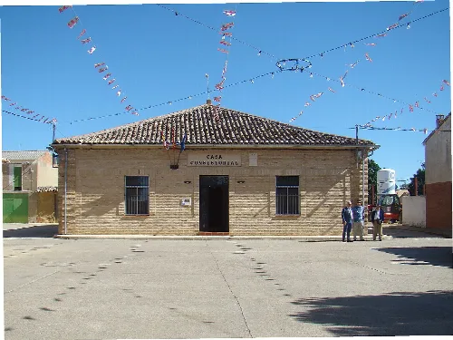 Villafrades de Campos, municipality of Valladolid, Spain. Town Hall House.
