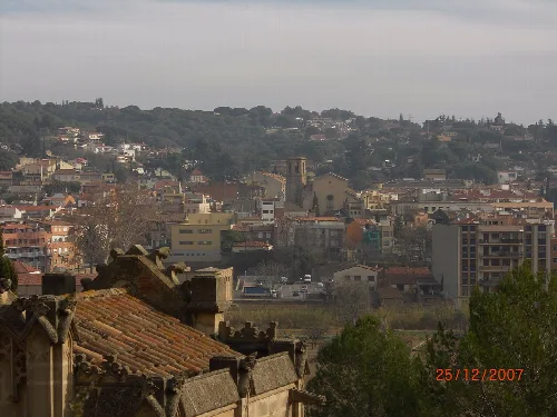La Garriga des de la Doma el dia de Sant Esteve