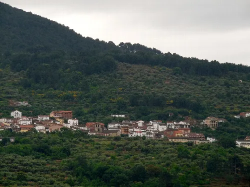 View of Santa Cruz del Valle, Ávila, Castile and León, Spain.