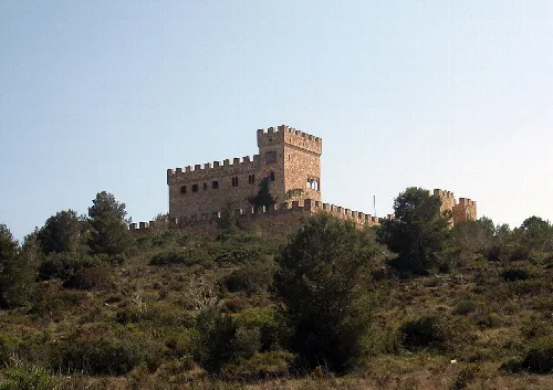 The castle of Masllorenç in the comarca Baix Penedès in Catalonia, Spain.