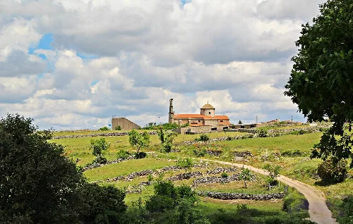 Panorámica de Santa María de Sando, provincia de Salamanca