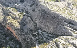 Rock caves in Bocairente called Covetes dels Moros.