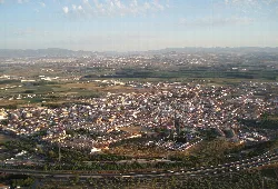 Vista aérea de Atarfe vista desde la Ermita de los Tres Juanes.