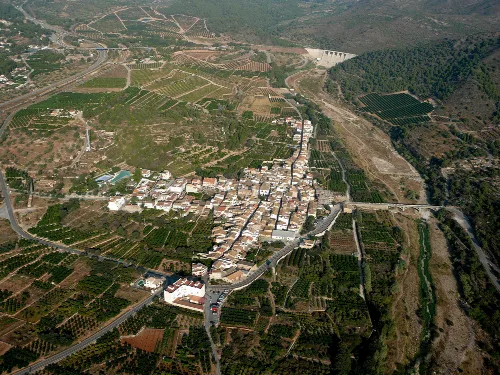 Vista aérea general de Algar de Palancia