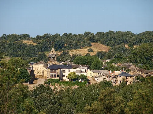 Sight of the town of Muelas de los Caballeros, in the Province of Zamora, Spain