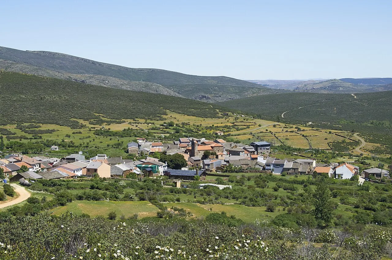 View of Robledo de Corpes, Guadalajara, Spain.