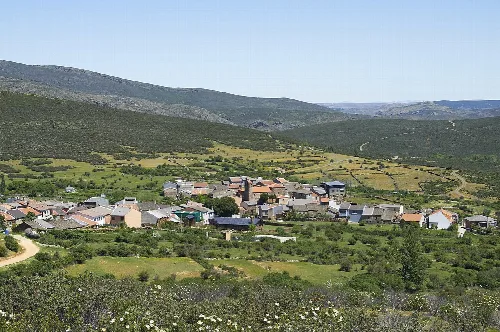 View of Robledo de Corpes, Guadalajara, Spain.