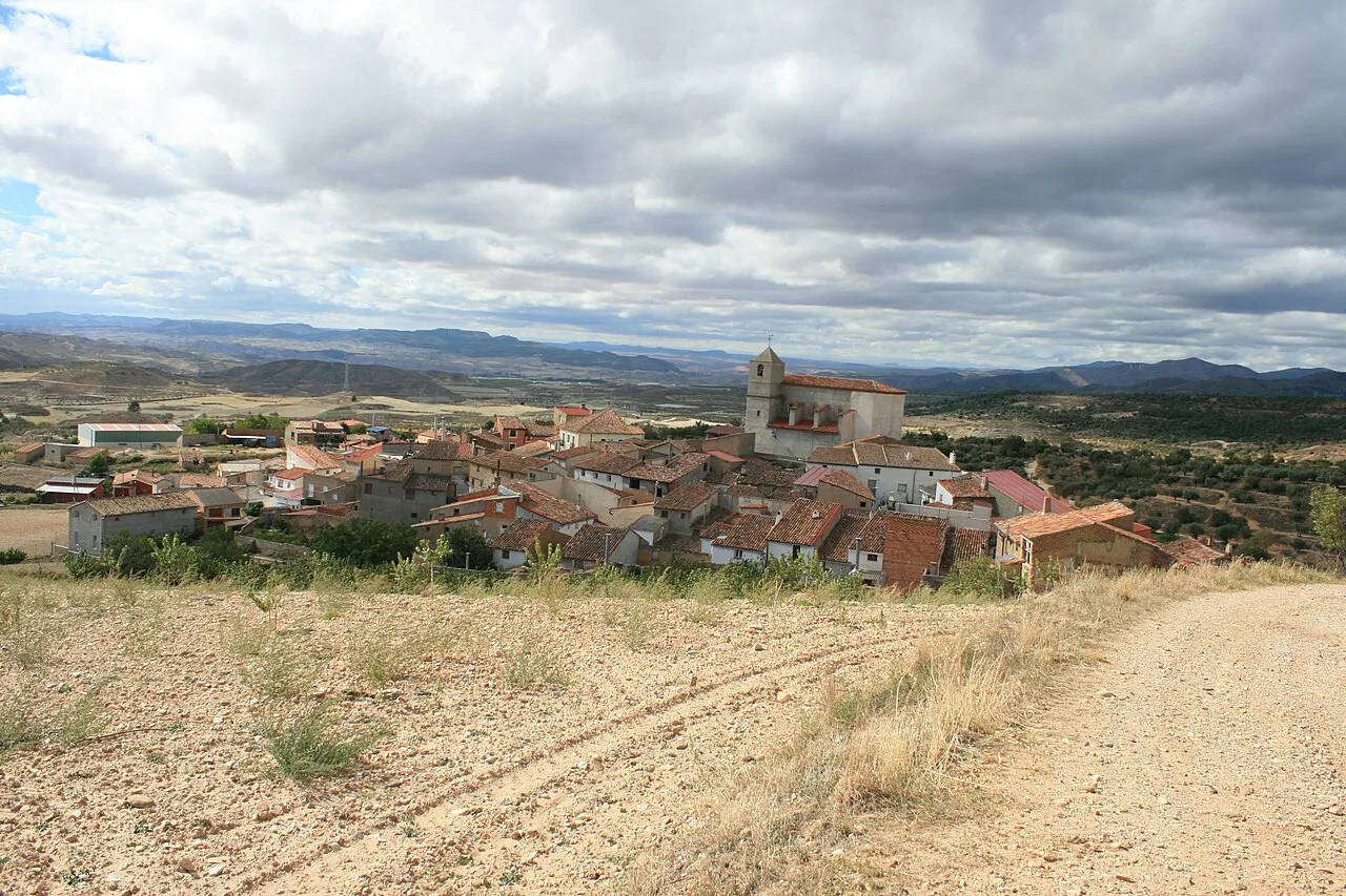 View of Sediles, Zaragoza, Spain