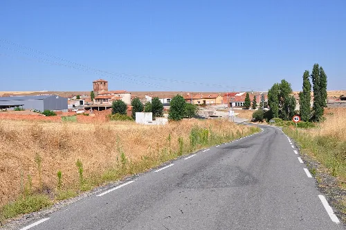 Panoramic view of Sigeres from the south, AV, Spain
