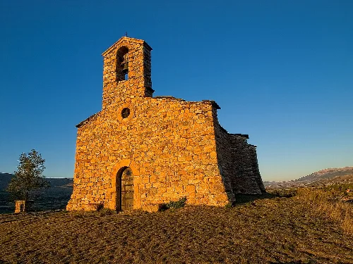Sant Salvador de Pedranies church in Prats i Sansor (Cerdanya, Spain)