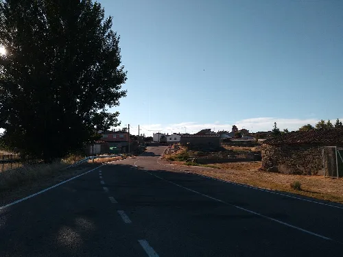 Panorámica de Villasbuenas (Salamanca) al atardecer