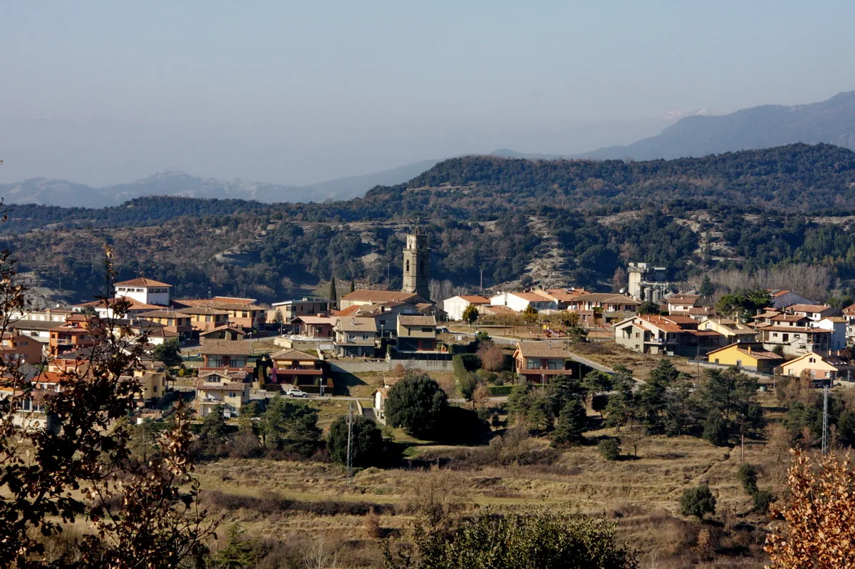 Vista general de Santa Maria de Corcó (Osona, Catalunya)