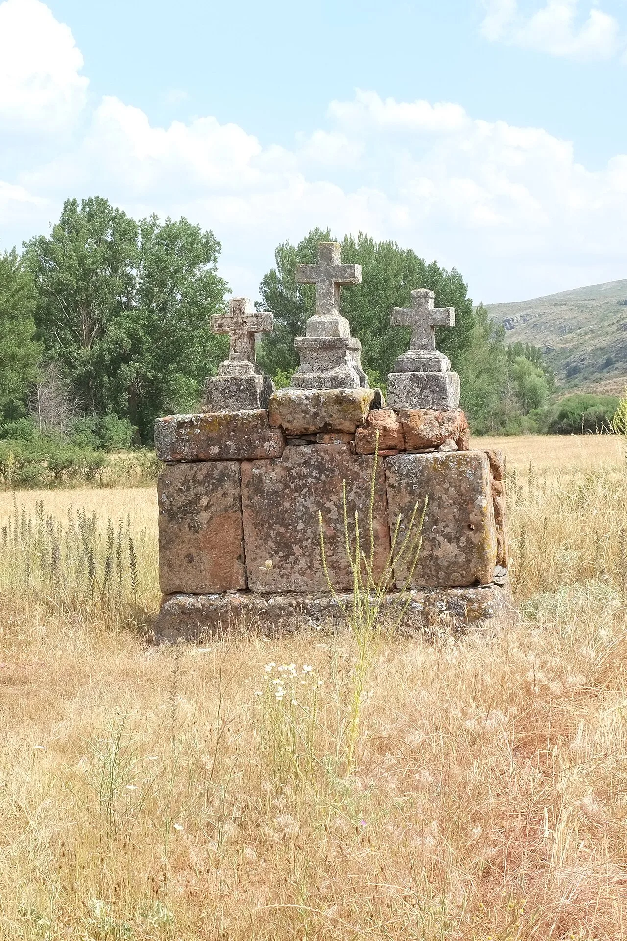 Kreuz in Albendiego in der Provinz Guadalajara in Spanien