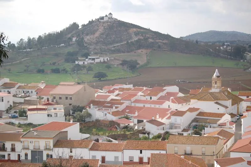 Vista panorámica de El Almendro, Huelva, España.