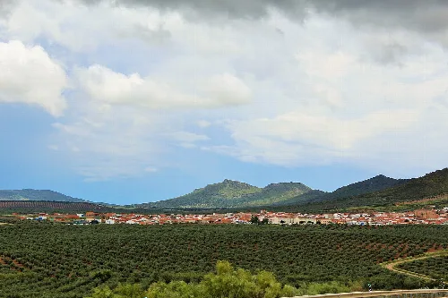 Oliva de Mérida. Vista panorámica