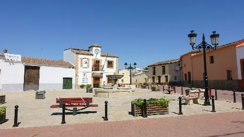 Casa consistorial de Azután (Toledo, España).