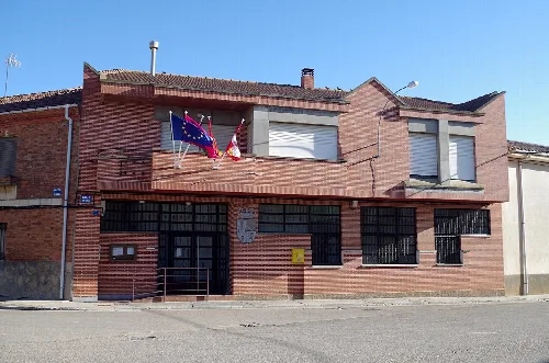 Town hall of Villamandos (León, Spain).
