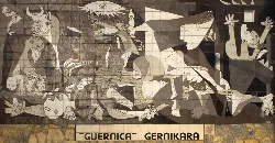 Mural depicting the “Guernica” artwork in Guernica y Luno.