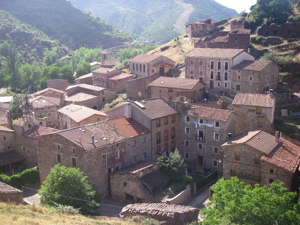 Partial view of Viniegra de Arriba (La Rioja, Spain)