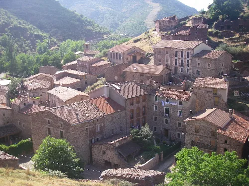 Partial view of Viniegra de Arriba (La Rioja, Spain)