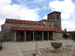 Church of Our Lady of the Assumption with tower and porch in Lagunilla.