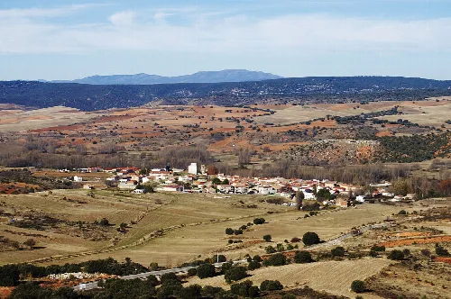 View of Mandayona, Guadalajara, Spain.