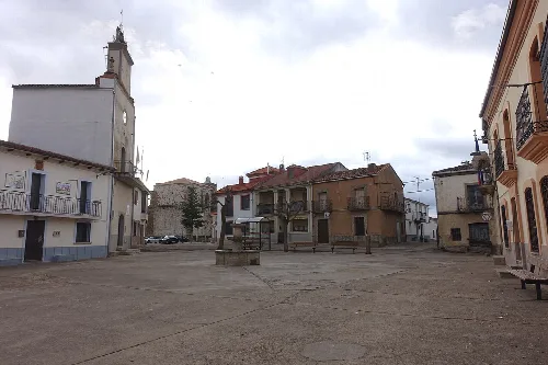 Plaza Constitucional, en Martiago (Salamanca, España).