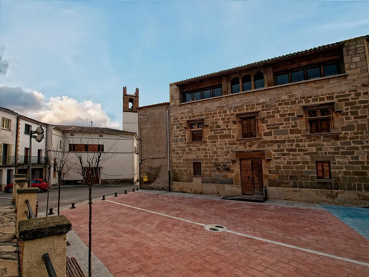 Town Hall Square of Tornabous (Catalonia, Spain)