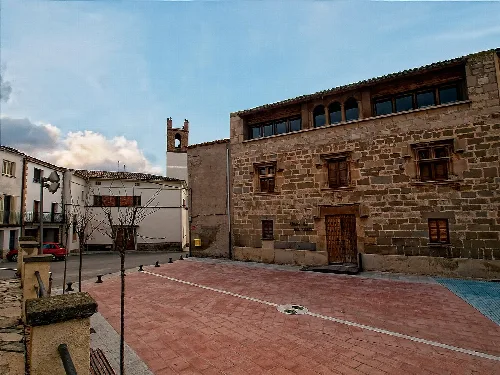 Town Hall Square of Tornabous (Catalonia, Spain)