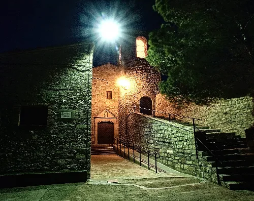 Church Square of Montornès de Segarra (Catalonia, Spain)