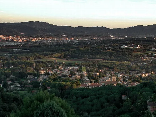 Vista general de l'Ametlla del Vallès (Vallès Oreintal, Catalunya)