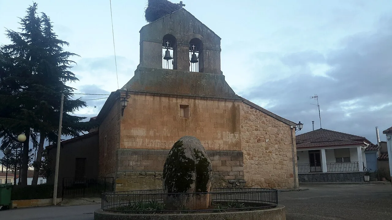 Church in Calzada de Don Diego. Salamanca, Spain.