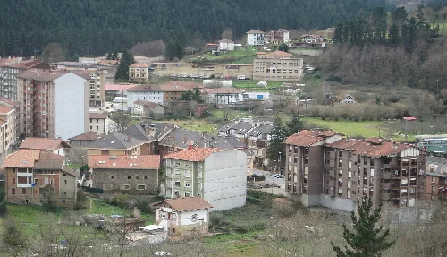 View of Usansolo from the hospital