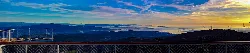 A view of the Arousa estuary from a viewpoint in Lousame.