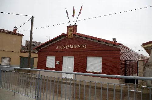 Town hall of Reinoso de Cerrato. (Palencia, Spain)