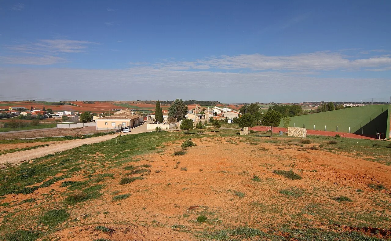 Hontecillas, vista de la población desde la calle San Pedro